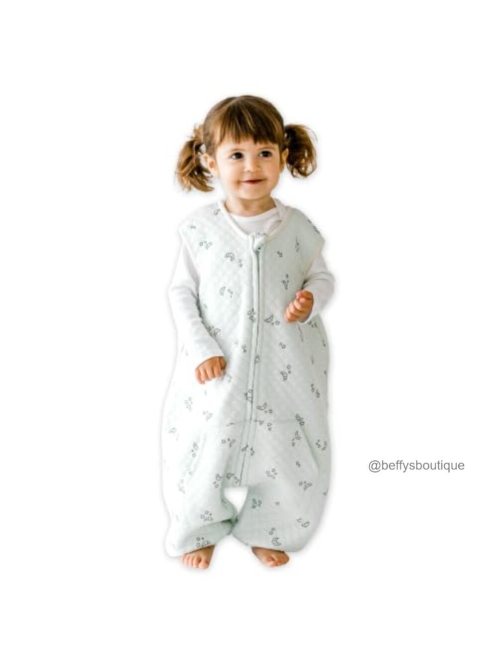 Toddler Sleep Sack with Feet - Rayon from Bamboo Blend - Sleeveless Summer